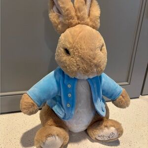 Peter Rabbit Plush Toy with Blue Jacket